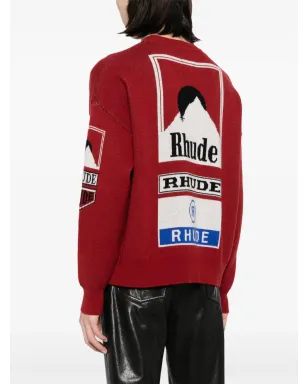 RHUDE Ayrton インターシャニットセーター - サムネイル4