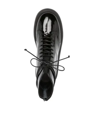 Marsèll 40mm Gommello patent-finish レースアップ バイカーブーツ - サムネイル4