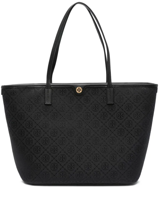 Tory Burch Tory Burch T Monogram ジップ トートバッグ（ブラック）の商品画像