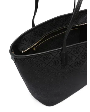 Tory Burch T Monogram ジップ トートバッグ（ブラック） - サムネイル5