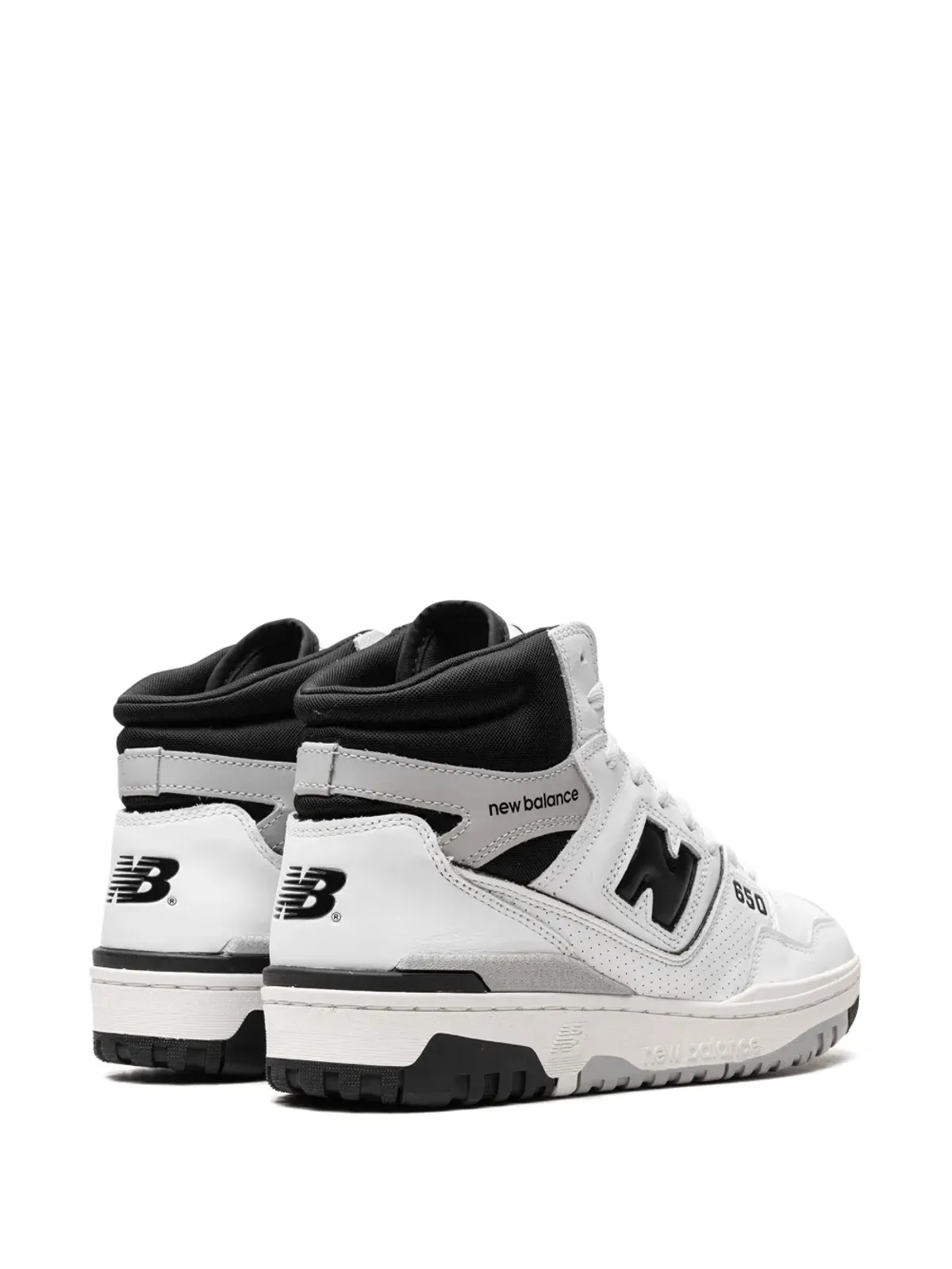 New Balance 650 ホワイト/ブラック ハイトップスニーカー - 画像3