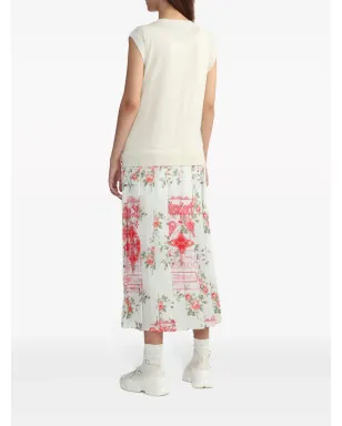 Simone Rocha panelled wool-silk sleeveless dress - White - サムネイル4