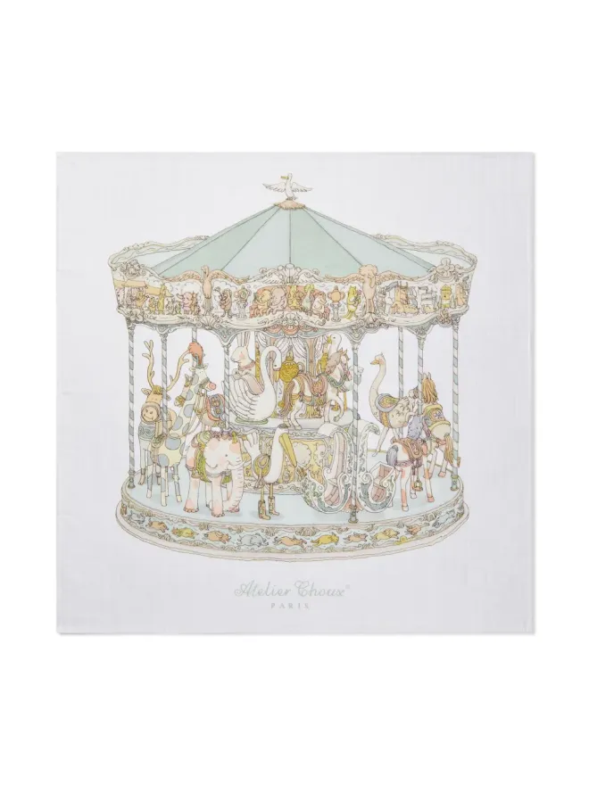 Atelier Choux Atelier Choux Carouselプリント コットンブランケットの商品画像