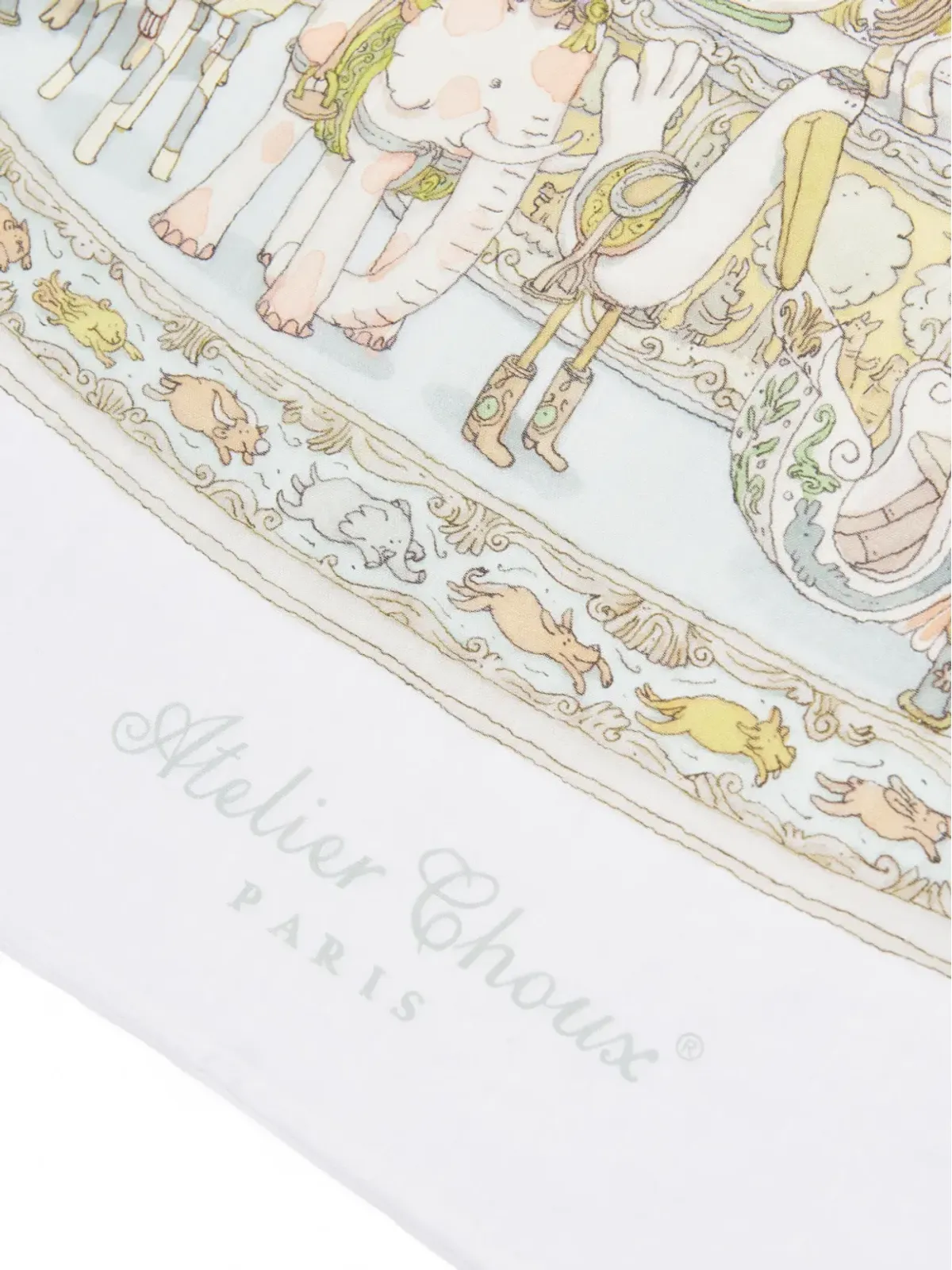 Atelier Choux Carouselプリント コットンブランケット - 画像3