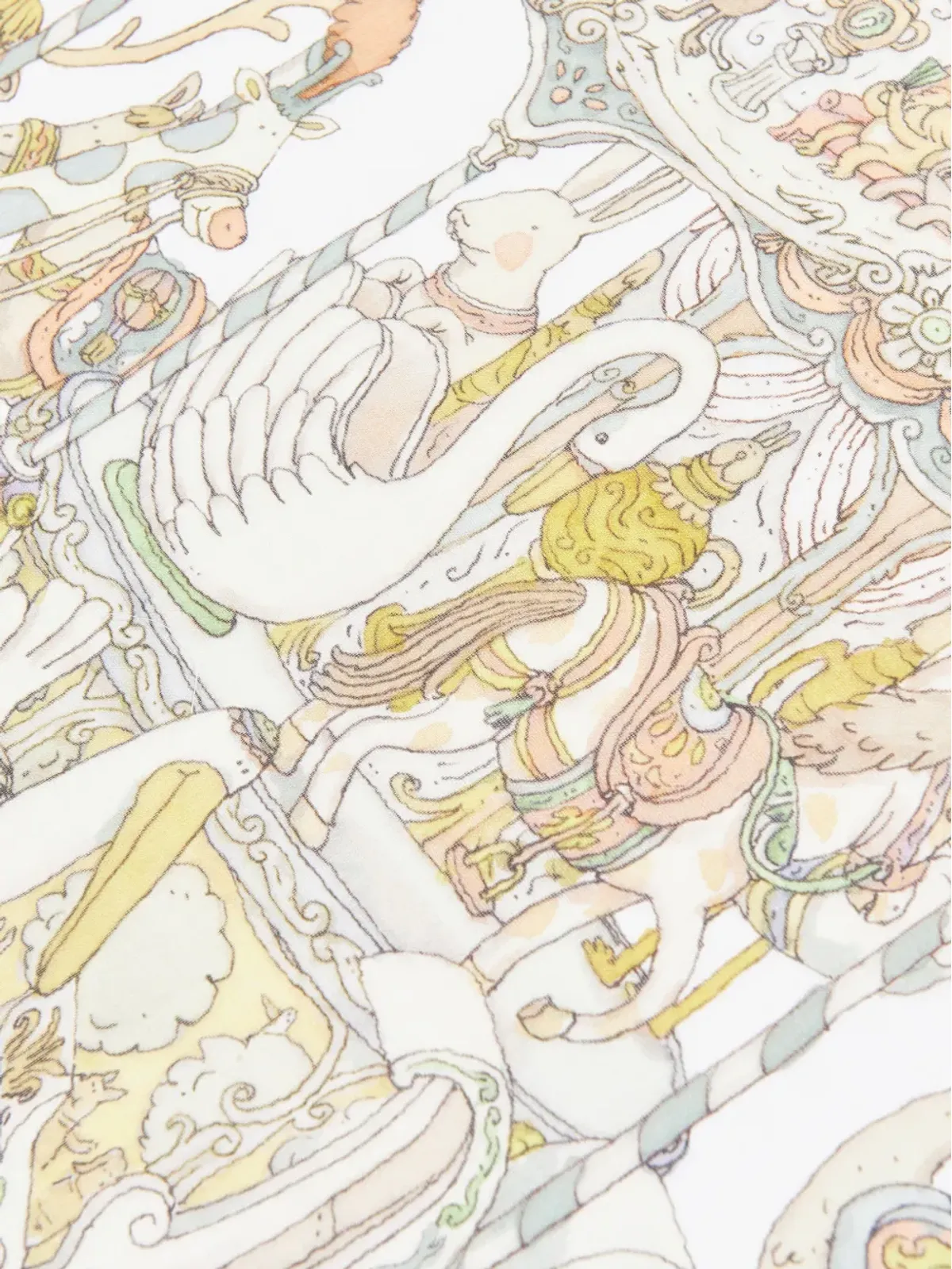 Atelier Choux Carouselプリント コットンブランケット - 画像4