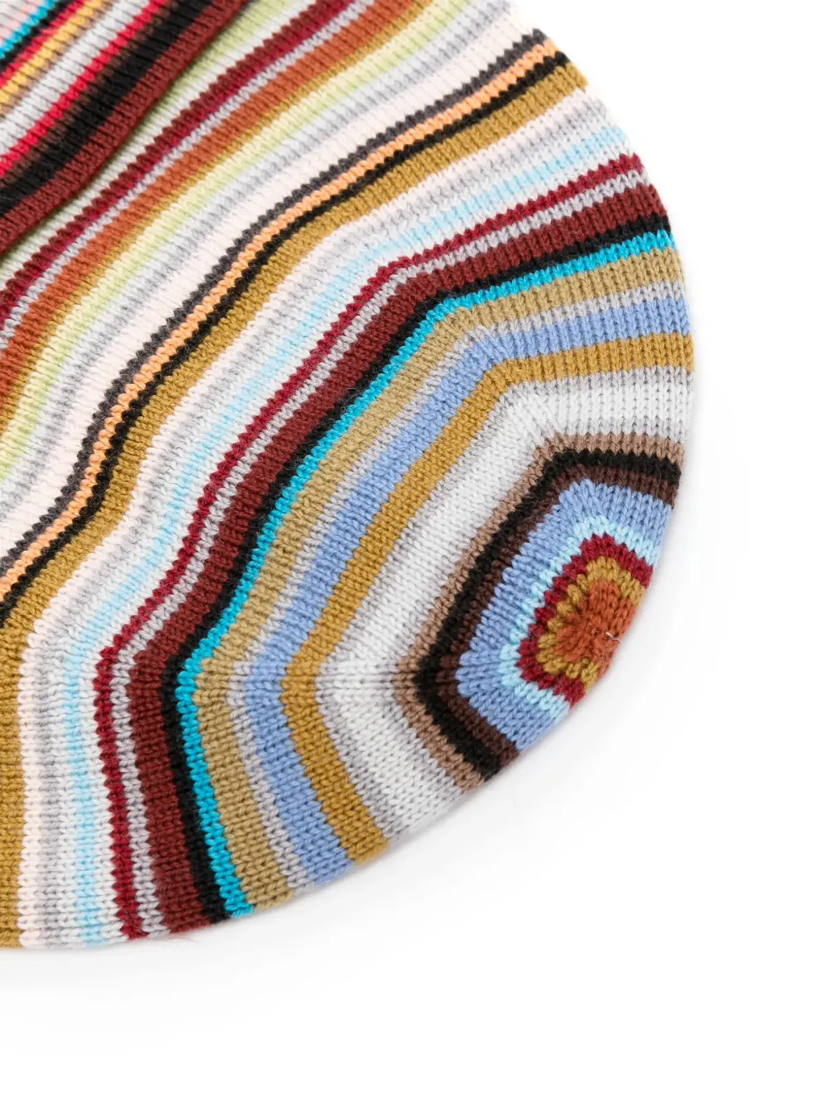 Paul Smith パターン柄インターシャ編み ヴァージンウールのビーニー - 画像2