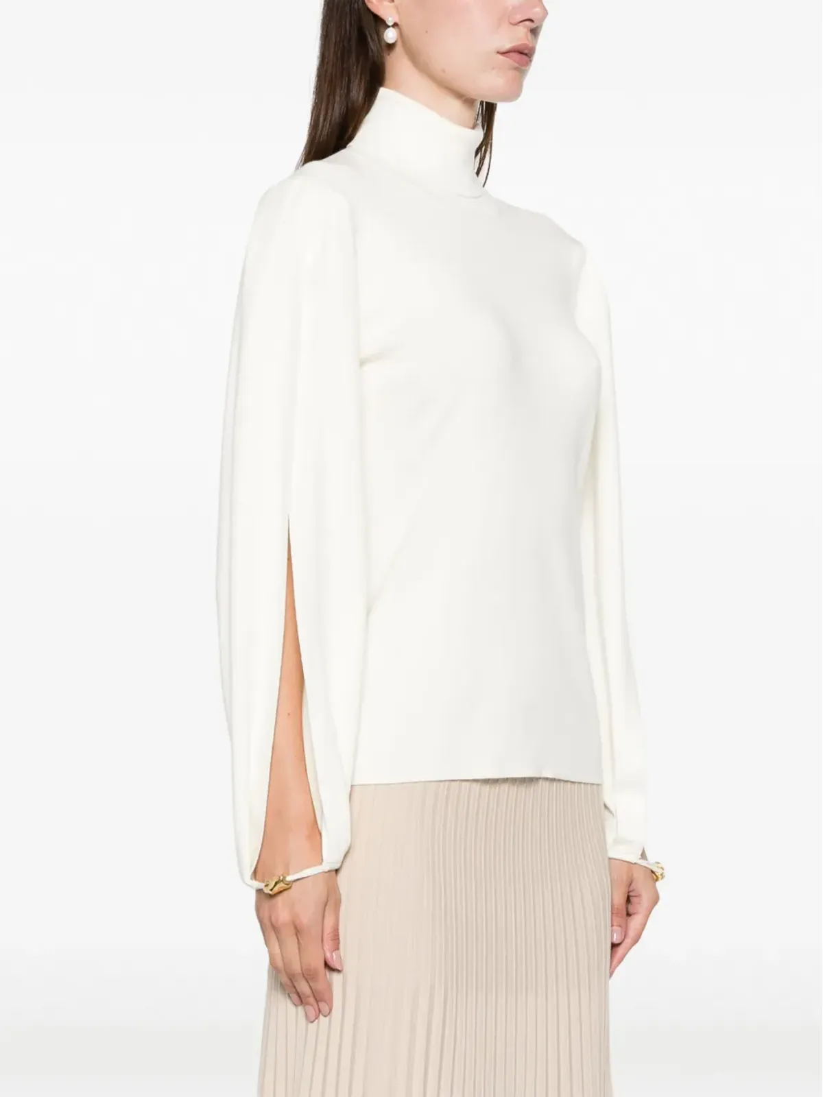 Chloé ハイネック細編みニットセーター - 画像3