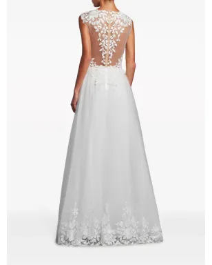 Tadashi Shoji Hastings embroidered gown - White - サムネイル3