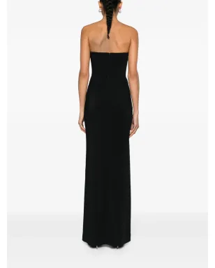 Mugler ストラクチャード・ストラップレス・マキシドレス - ブラック - サムネイル4