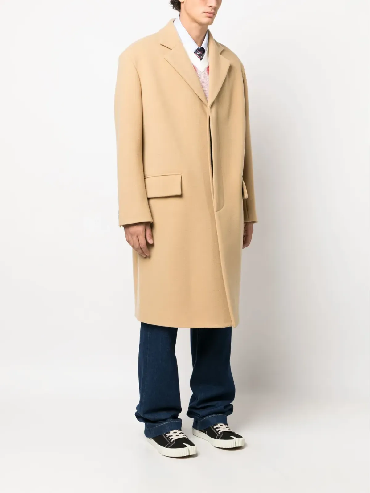 Marni ノッチド・ラペル・シングルブレストコート - 画像3