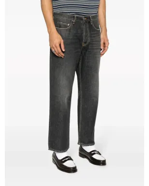 Golden Goose ロゴパッチ付きクロップドジーンズ - サムネイル3