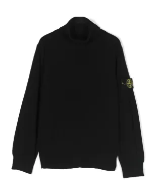 Stone Island Junior コンパスモチーフ ヴァージンウール ジャンパー - サムネイル1