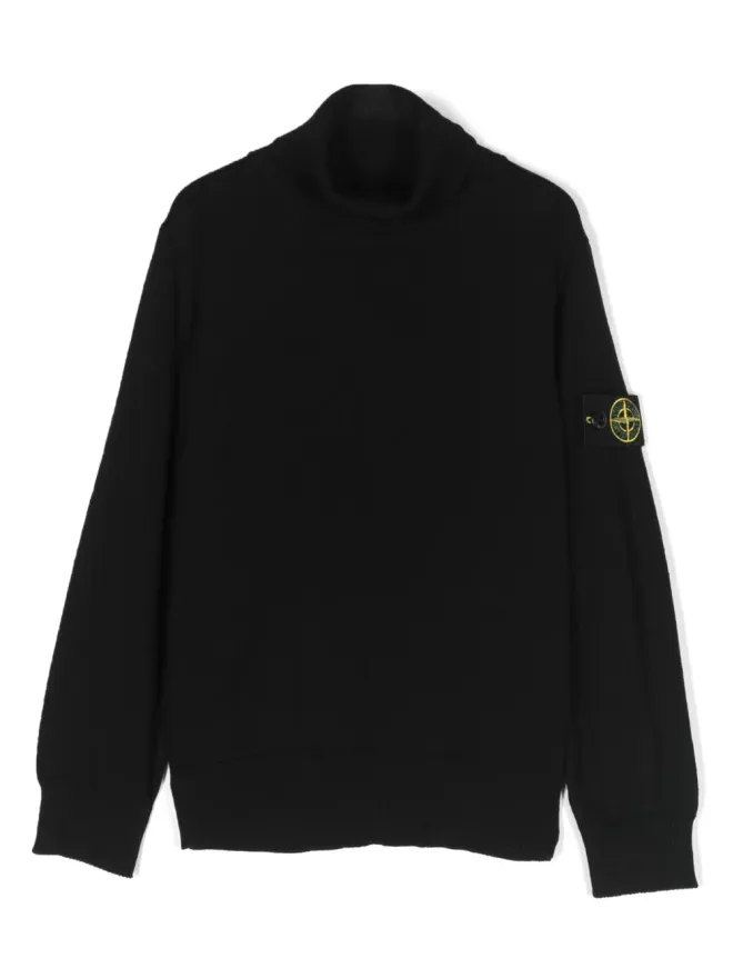 Stone Island Junior Stone Island Junior コンパスモチーフ ヴァージンウール ジャンパーの商品画像