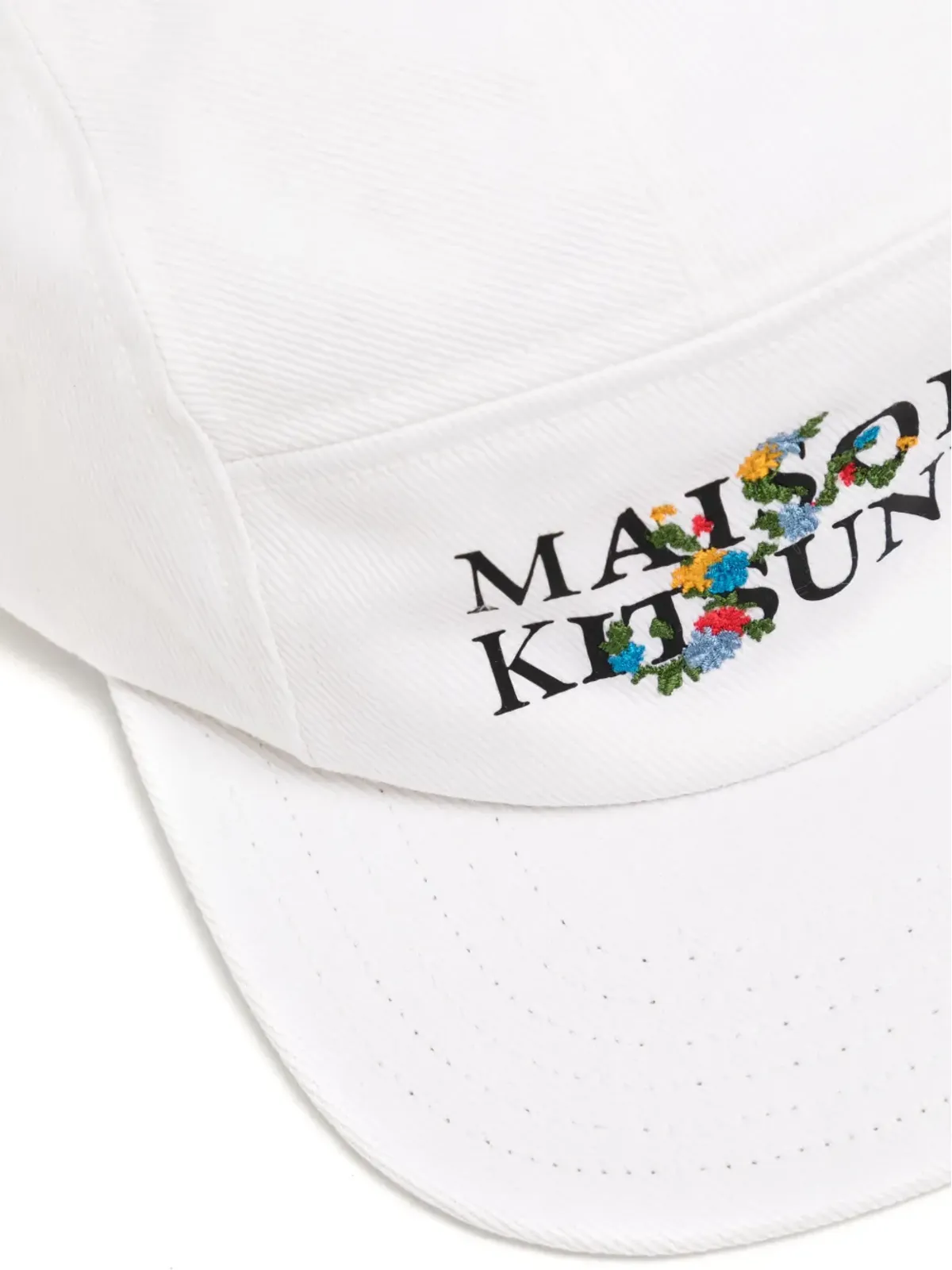 Maison Kitsuné ロゴプリント コットン ベースボールキャップ - 画像2