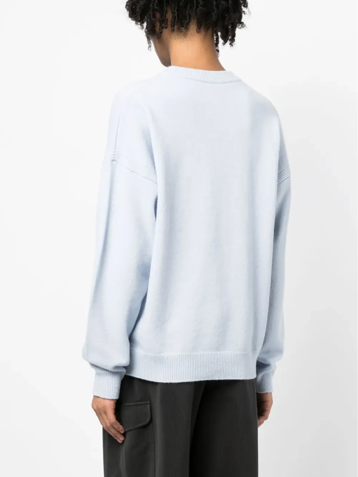 Maison Kitsuné インターシャ編み ロゴ ウール ジャンパー - 画像4
