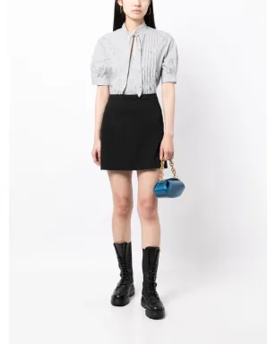 Maison Kitsuné モノグラム柄半袖シャツ - ブルー - サムネイル2