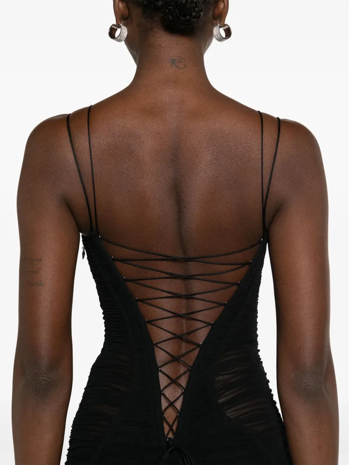 Mugler メッシュフィットミディドレス - 画像5