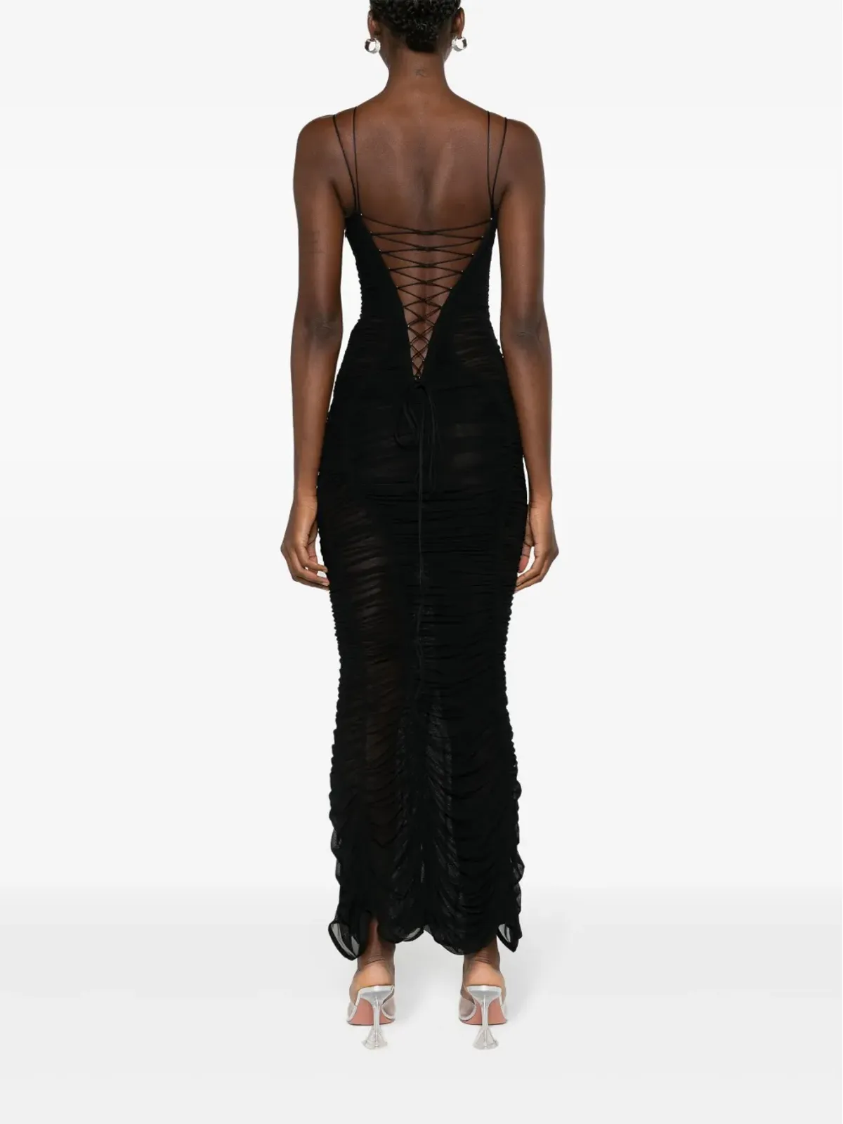 Mugler メッシュフィットミディドレス - 画像4