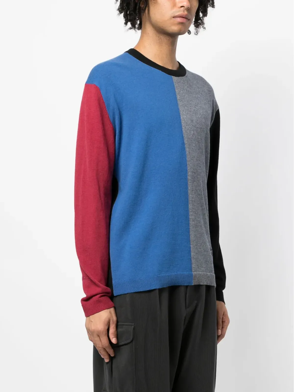Maison Kitsuné カラーブロック編みジャンパー - 画像3