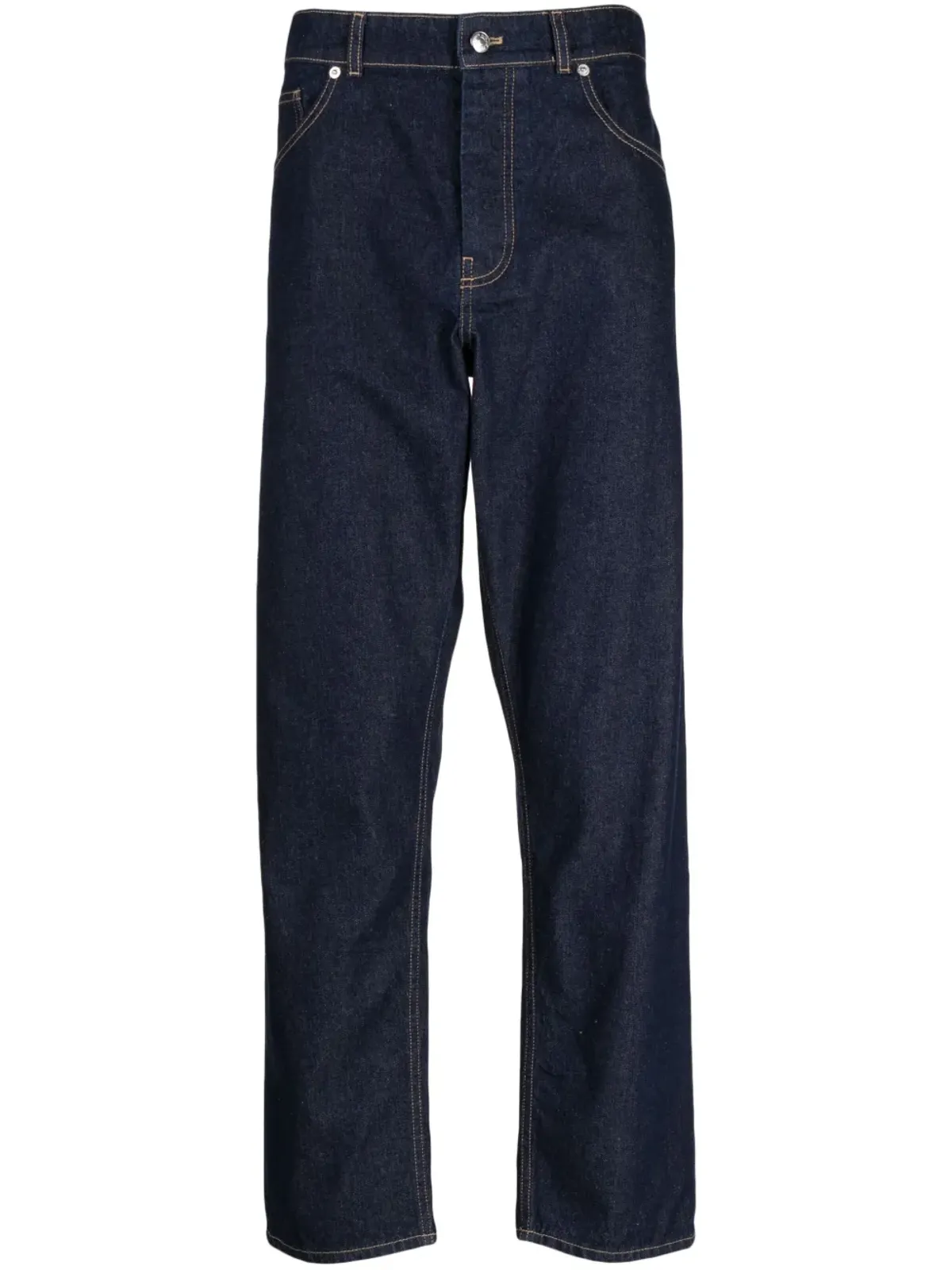 Maison Kitsuné ストレートレッグ コットンデニム ジーンズ - 画像1