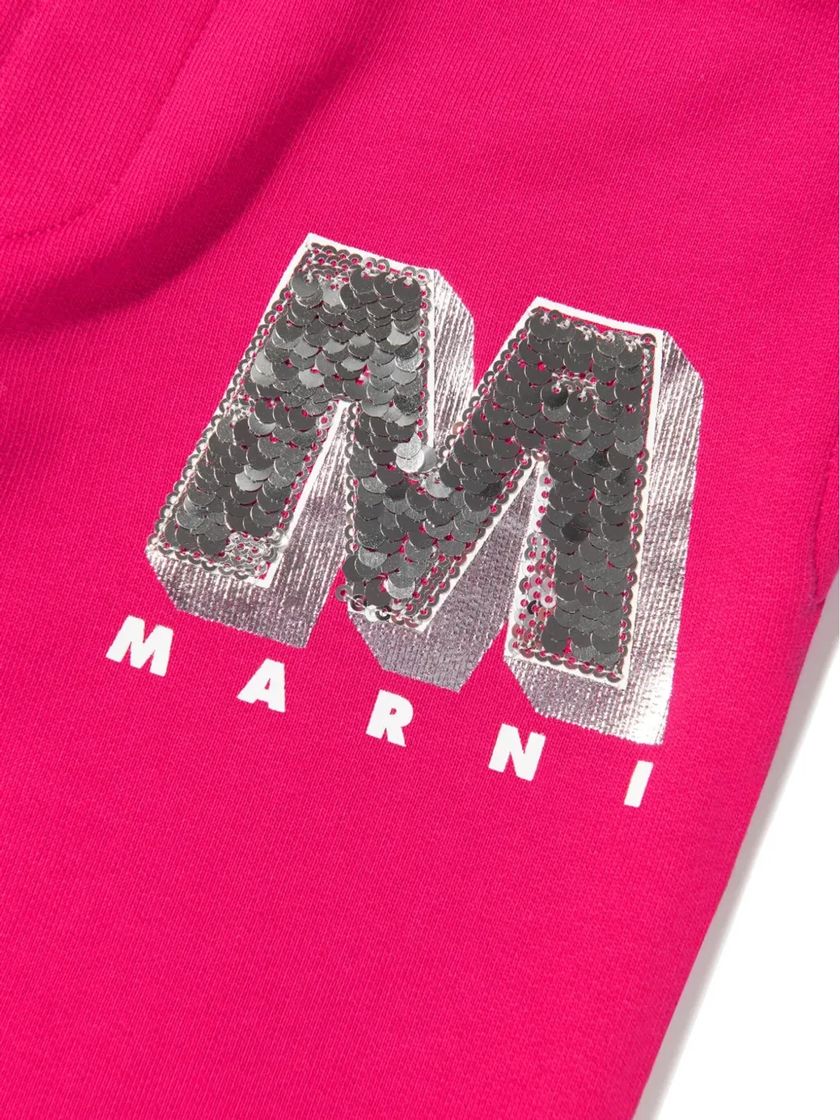 Marni Kids シークインロゴ ジャージー トラックパンツ - 画像3