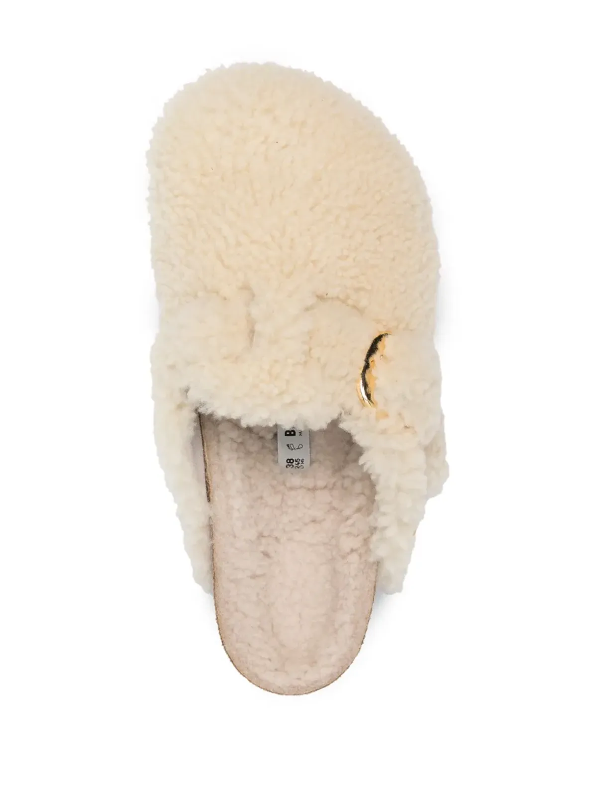 Birkenstock ボストン バックル付きプラットフォームミュール - 画像4
