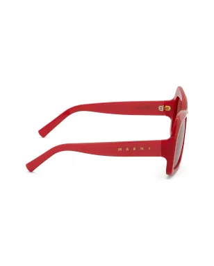 Marni Eyewear Tiznit geometric-frame sunglasses - Red - サムネイル3