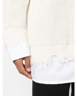 MM6 Maison Margiela レイヤード distressed クロシェ編みジャンパー - サムネイル5