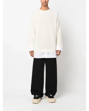 MM6 Maison Margiela レイヤード distressed クロシェ編みジャンパー - サムネイル2