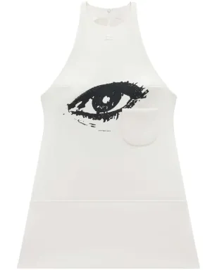Courrèges グラフィックプリント ノースリーブ ミニドレス - サムネイル1