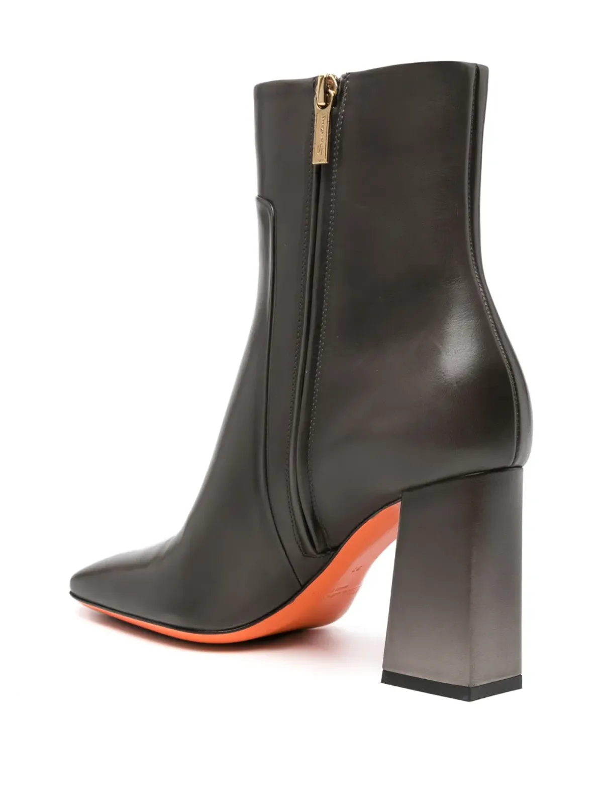 Santoni レザー アンクルブーツ - 画像3