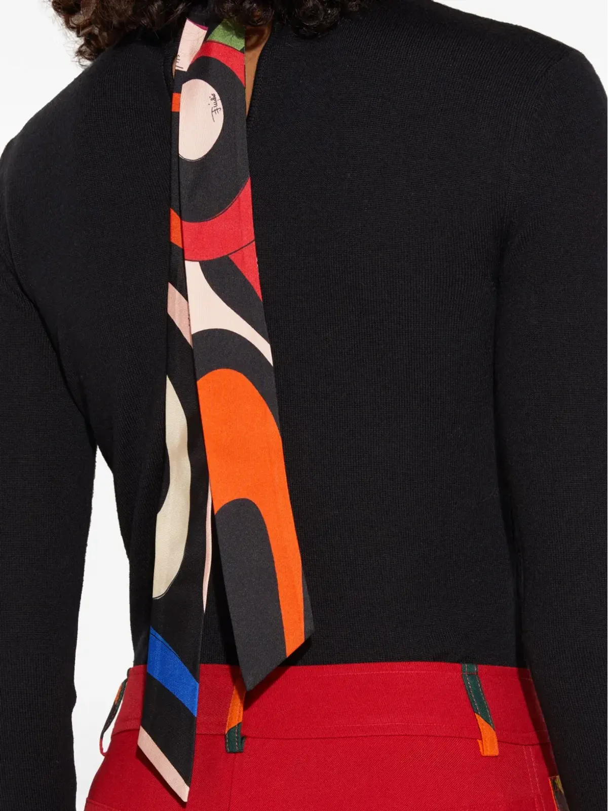 PUCCI マルモプリント スカーフディテール ウールジャンパー - 画像5