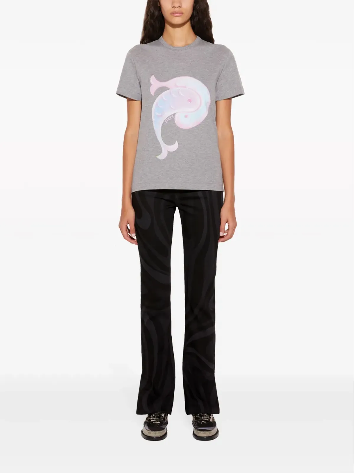 PUCCI ロゴプリント コットンTシャツ - 画像2