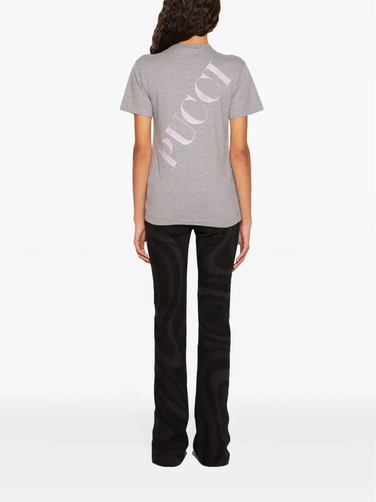 PUCCI ロゴプリント コットンTシャツ - 画像4