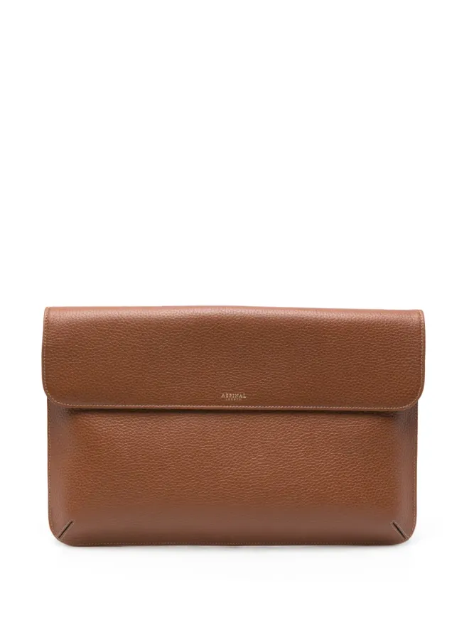 Aspinal Of London Aspinal Of London シボ革 ラップトップバッグ - ブラウンの商品画像