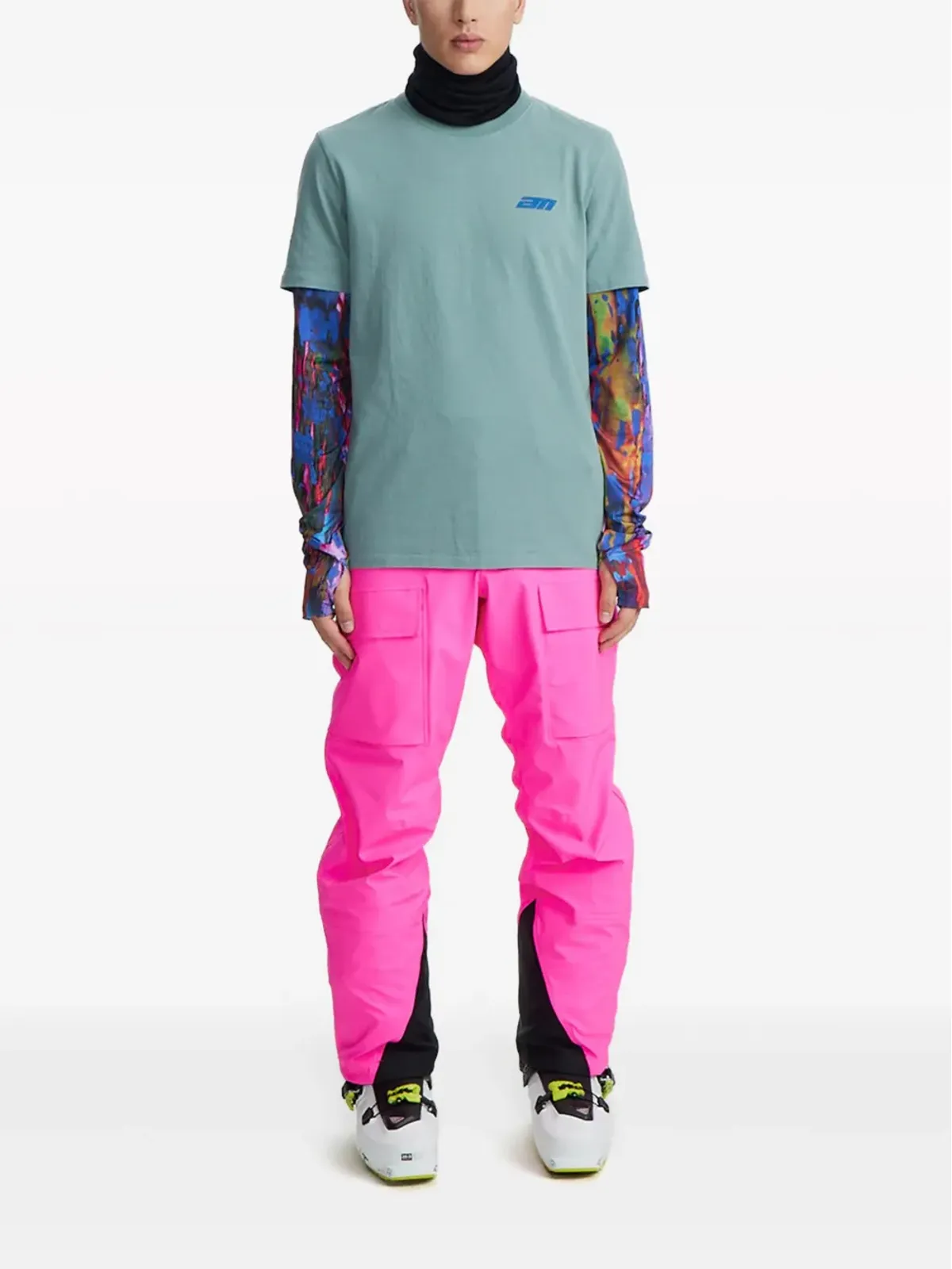 Aztech Mountain Planet Aspen ロゴプリント Tシャツ - Blue - 画像2