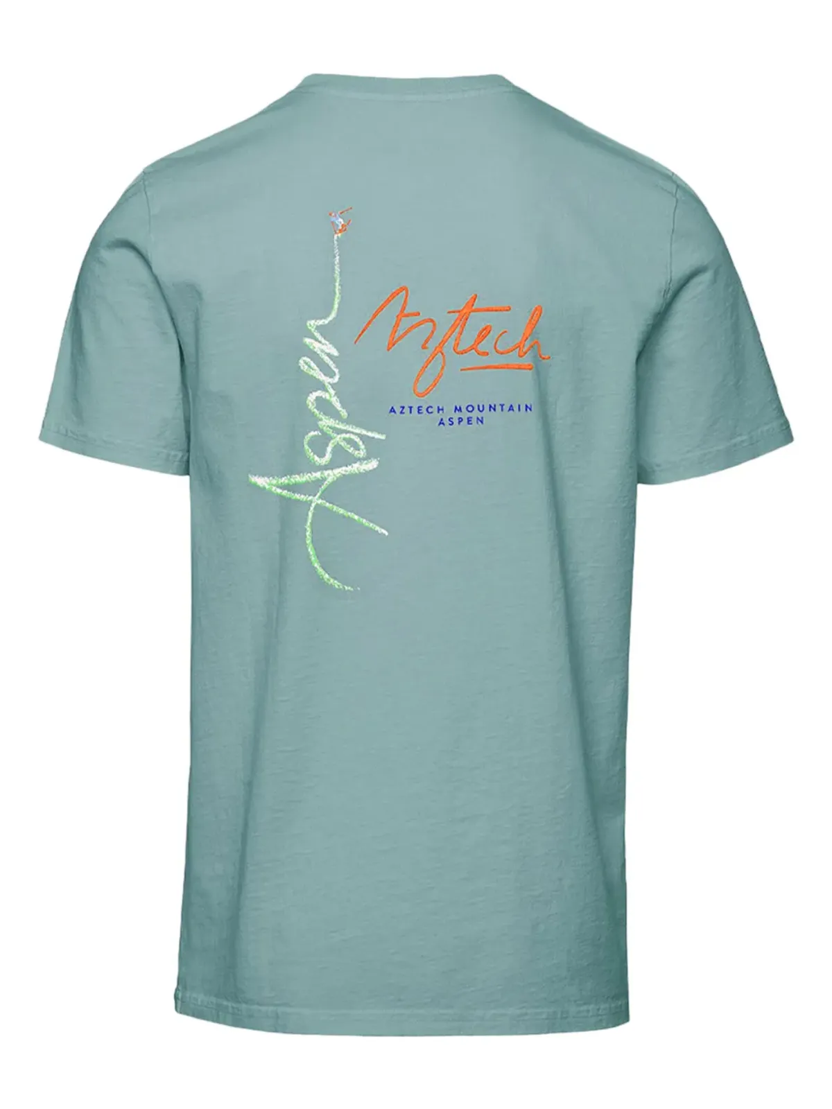 Aztech Mountain Planet Aspen ロゴプリント Tシャツ - Blue - 画像4