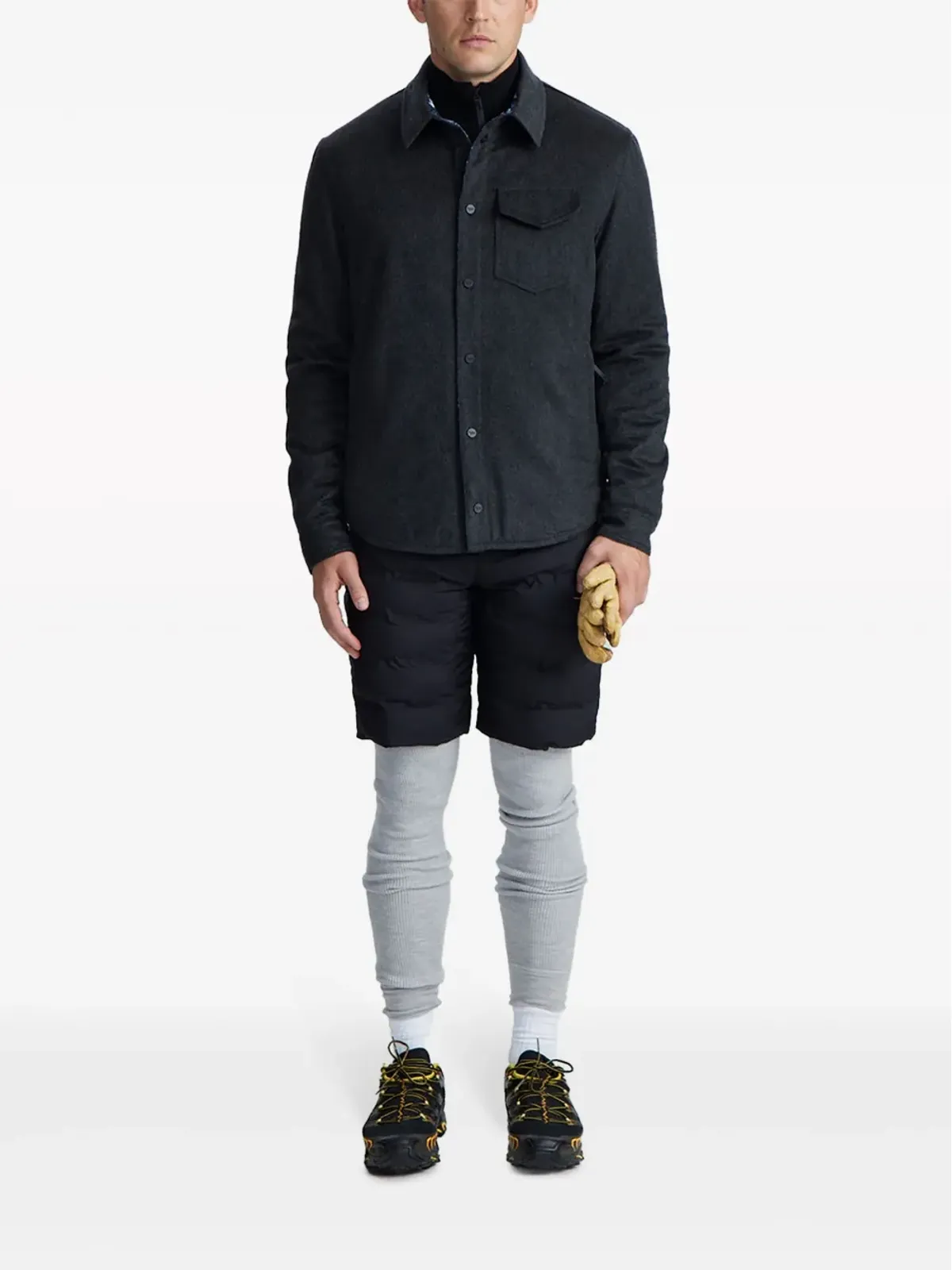 Aztech Mountain Lenado padded cashmere shirt - Grey - 画像2
