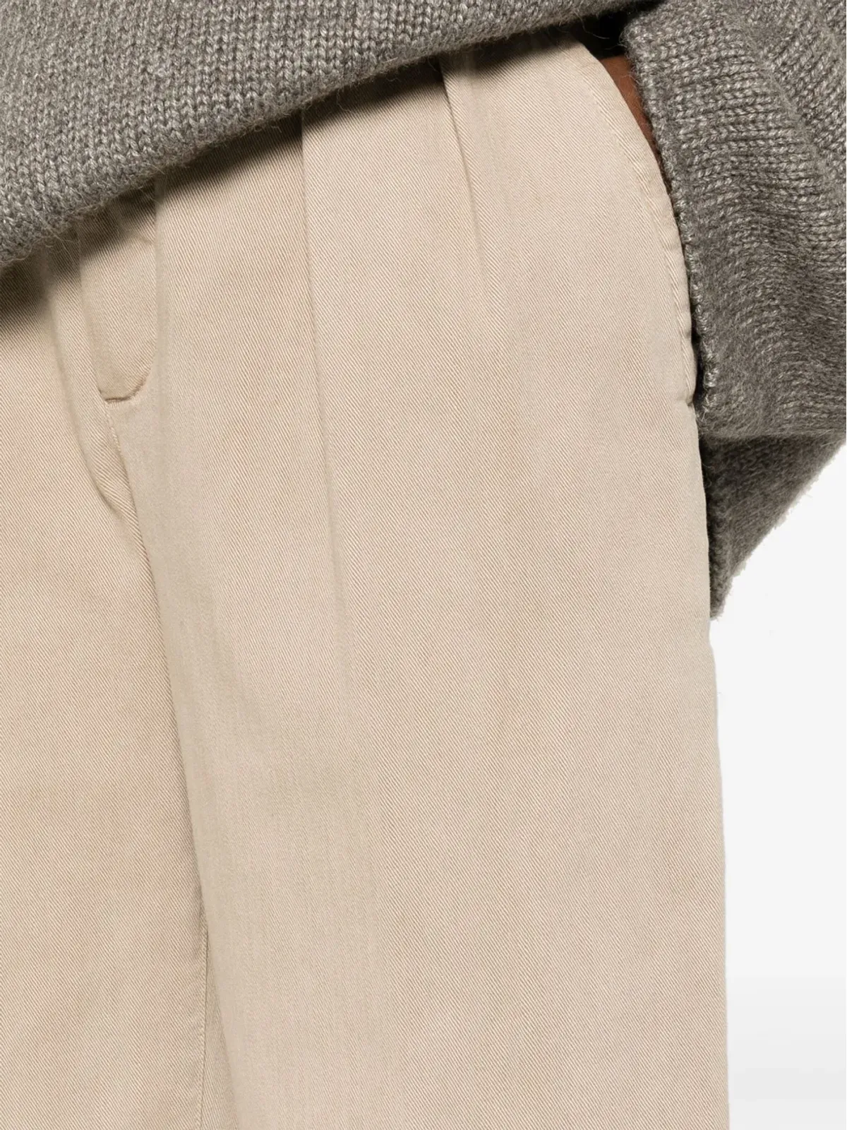 Brunello Cucinelli ティント プリーツ ボーイフレンドジーンズ - 画像5