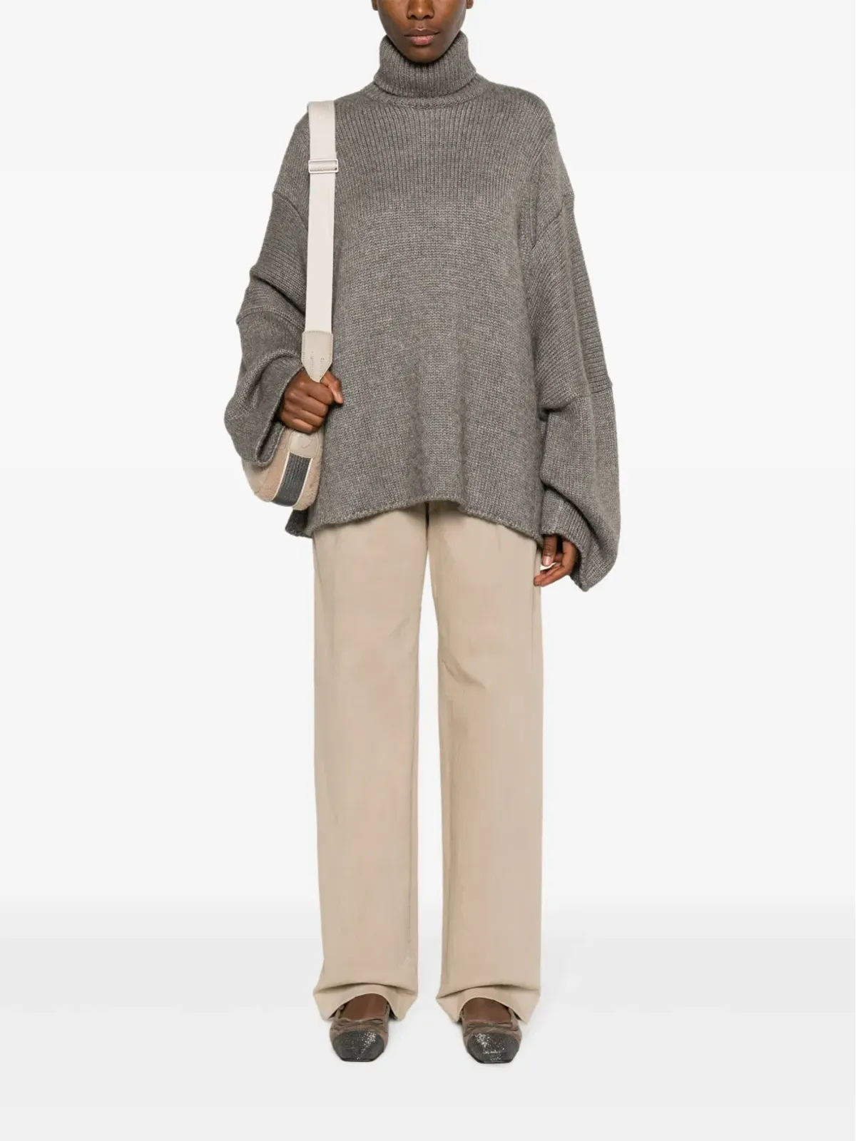 Brunello Cucinelli ティント プリーツ ボーイフレンドジーンズ - 画像2