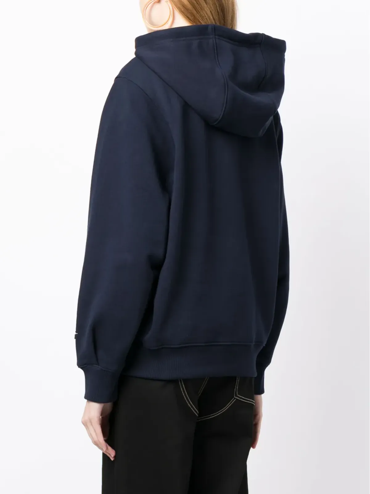 Ader Error ロゴ刺繍コットンフーディ - 画像4