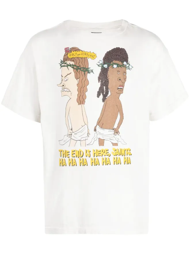 SAINT MXXXXXX SAINT MXXXXXX グラフィックプリント コットン Tシャツの商品画像