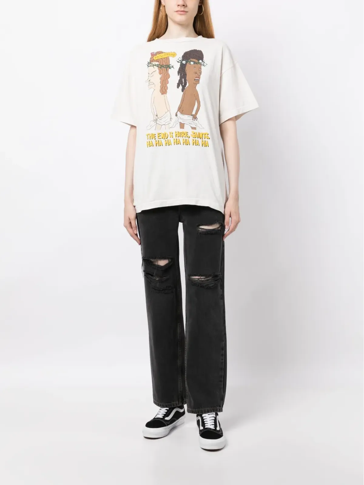 SAINT MXXXXXX グラフィックプリント コットン Tシャツ - 画像3