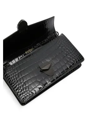 Aspinal Of London Mayfair ロゴレタリング パテントレザー クラッチバッグ - サムネイル5