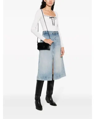 Aspinal Of London Mayfair ロゴレタリング パテントレザー クラッチバッグ - サムネイル2