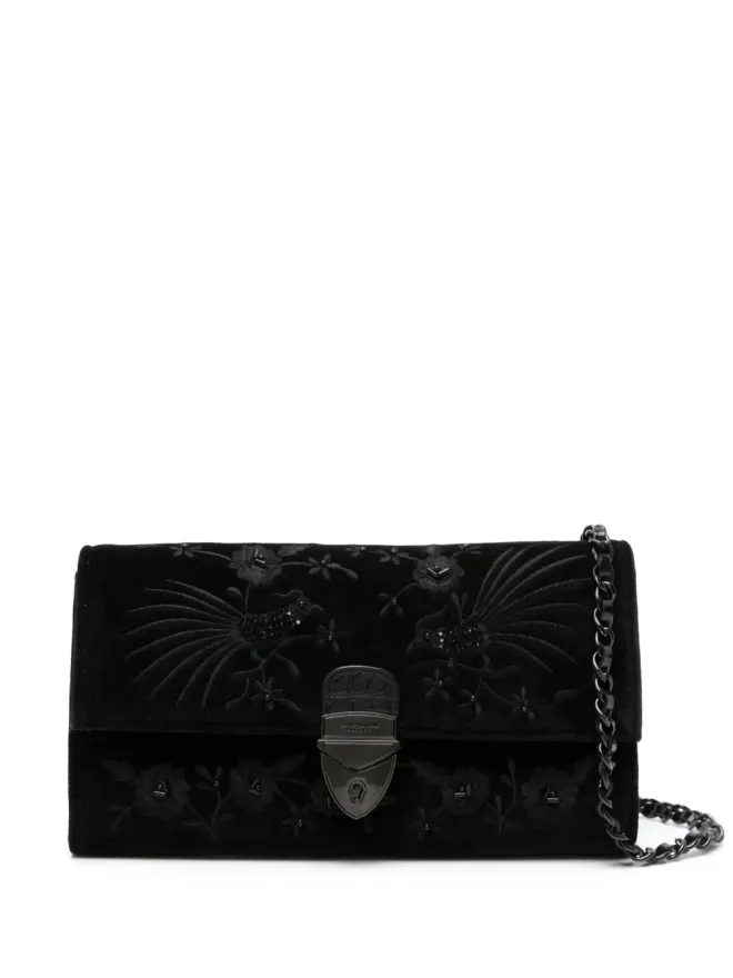 Aspinal Of London Aspinal Of London Mayfair フローラル刺繍クラッチの商品画像