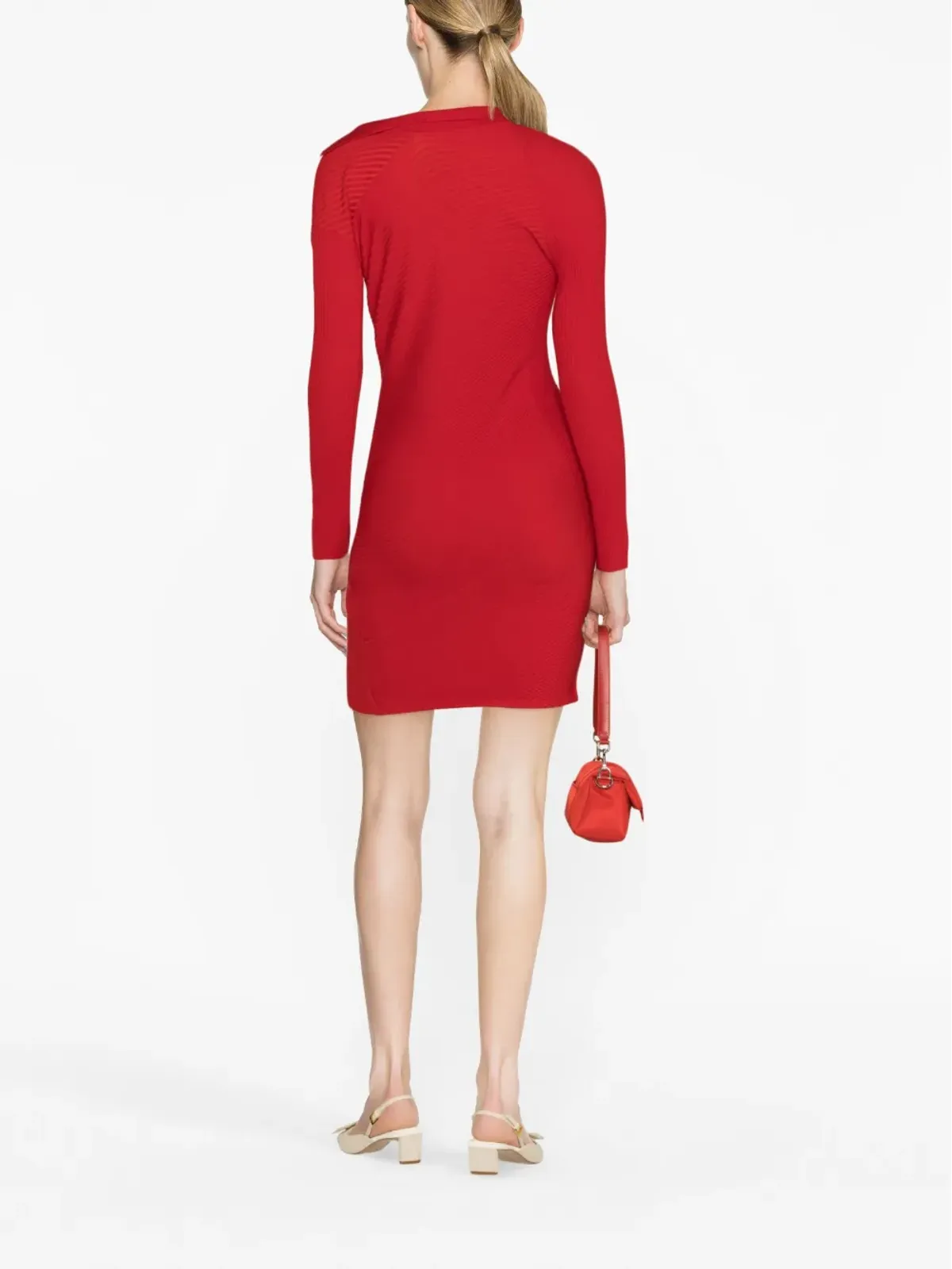 Jacquemus La Robe Maille Colin minidress - Red - 画像4