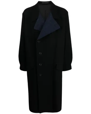 Yohji Yamamoto ノッチド・ラペル フェルテッド トレンチコート - サムネイル1