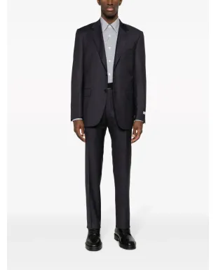 Canali ロゴパッチスーツ ブルー - サムネイル2