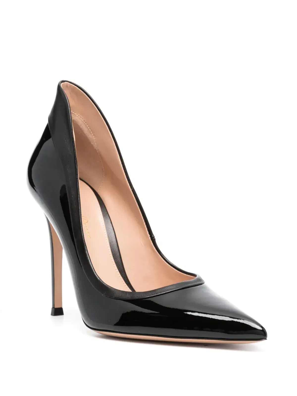 Gianvito Rossi タキシード レザー パンプス - 画像2